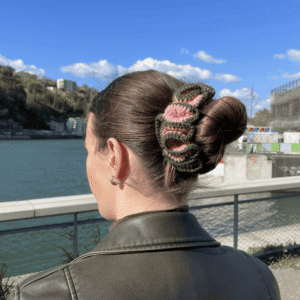 Chouchou en crochet - tulipe